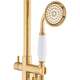 Напольный смеситель для душа золотого цвета - Yoka, изображение 5