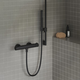 PU 033.20BL Thermostatic shower tap w/o set, black, изображение 2