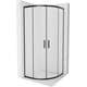 Полукруглая душевая кабина Mexen Rio 90 x 90 см, матовый, черный - 863-090-090-70-30