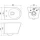 Mexen ieplakamais tualetes komplekts Felix XS-U plaukts ar Rico tualetes podu, balts - 6853372XX00, 3 image
