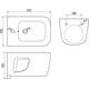 Mexen slēptās bidē komplekts Felix B stelae ar Margo bidē, balts - 69935425100, 4 image