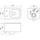 Mexen tualetes komplekts Felix Slim ar podu Elis, balts - 6103391XX00, 3 image