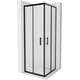 Квадратная душевая кабина Mexen Rio 70 x 70 см, матовая, черная - 860-070-070-70-30