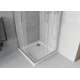 Квадратная душевая кабина Mexen Rio 90 x 90 см, мороз, хром + плоский поддон, белый - 860-090-090-01-30-4010, изображение 5
