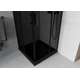 Mexen Rio kvadrātveida dušas kabīne 90 x 90 cm, grafīts, melns + Plakans dušas paliktnis, melns - 860-090-090-70-40-4070B, 4 image
