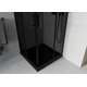 Mexen Rio kvadrātveida dušas kabīne 80 x 80 cm, grafīts, melns + Plakans dušas paliktnis, melns - 860-080-080-70-40-4070B, 4 image