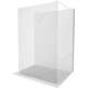 Отдельностоящая душевая перегородка Mexen Kyoto 100 x 200 см, прозрачная 8 мм, белая - 800-100-002-20-00