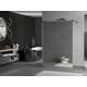Brīvi stāvošs dušas ekrāns Mexen Kyoto 100 x 200 cm, spogulis, melns - 800-100-002-70-50, 2 image
