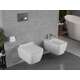 Mexen Margo Rimless WC ar plānu, viegli aizveramu sēdekli, Duroplast, balts - 30420800, 2 image