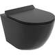 Mexen Lena Rimless WC panna ar plānu, viegli aizveramu sēdekli, Duroplast, melns paklājiņš - 30220185