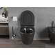 Mexen Rico Rimless WC ar plānu, viegli aizveramu sēdekli, Duroplast, matēts melns - 30720185, 4 image