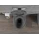 Mexen Rico Rimless WC ar plānu, viegli aizveramu sēdekli, Duroplast, tumši pelēks matēts - 30724071, 5 image