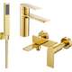 Банный набор Mexen Zero R02, золото - 71103R02-50