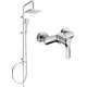 Душевой набор Mexen Tord с тропическим душем и смесителем для душа Sabre, хром - 72140200-00