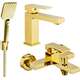 Банный набор Mexen Uno R62, золото - 71403R62-50