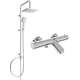 Набор для ванны и душа Mexen Tord с тропическим душем и термостатическим смесителем для ванны Kai, хром - 77300200-00