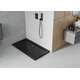 Taisnstūra šaura dušas paliktnis Mexen Flat 130 x 70 cm, melns, melns sifons - 40707013B, 2 image