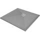 Kvadrātveida dušas paliktnis no kompozītmateriāla Mexen Stone+ 80 x 80 cm, pelēks betons - 44618080