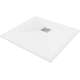 Kvadrātveida dušas paliktnis izgatavots no Mexen Stone+ kompozīta 100 x 100 cm, balts - 44101010