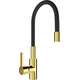 Mexen Flex virtuves jaucējkrāns, zelts/melns - 670900-57
