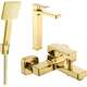 Банный набор Mexen Cetus R45, золото - 744313R45-50