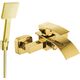 Смеситель для ванны Mexen Aries R45 с душем, золотой - 74483R45-50