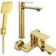 Банный набор Mexen Royo R45, золото - 72213R45-50