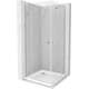 Наклонная душевая кабина Mexen Roma Duo 100 x 100 см, прозрачная, хром + плоский поддон - 854-100-100-01-02-4010