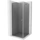 Noliecama dušas kabīne Mexen Pretoria 100 x 100 cm, grafīts, hroms - 852-100-100-01-40