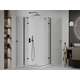 Noliecama dušas kabīne Mexen Roma Duo 100 x 100 cm, caurspīdīga, melna + plakana paplāte - 854-100-100-70-02-4010B, 3 image