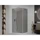 Noliecama dušas kabīne Mexen Roma 120 x 80 cm, grafīts, hroms + Plakans dušas paliktnis, balts - 854-120-080-01-40-4010, 2 image