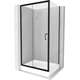 Раздвижная душевая кабина Mexen Apia 120 x 90 см, прозрачная, черная + душевой поддон Rio - 840-120-090-70-00-4510