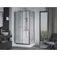 Bīdāmā dušas kabīne Mexen Apia 100 x 80 cm, caurspīdīga, hromēta + Rio dušas paliktnis - 840-100-080-01-00-4510, 3 image
