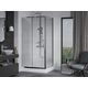 Bīdāmā dušas kabīne Mexen Apia 120 x 80 cm, caurspīdīga, hromēta + Rio dušas paliktnis - 840-120-080-01-00-4510, 2 image