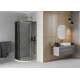 Mexen Rio pusapaļa dušas kabīne 90 x 90 cm, grafīts, zelts + plakana paplāte, balta - 863-090-090-50-40-4110G, 3 image