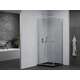 Noliecama dušas kabīne Mexen Pretoria 90 x 90 cm, caurspīdīga, hromēta + plakana dušas paliktne, melna - 852-090-090-01-00-4070, 4 image
