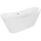 Brīvi stāvoša vanna Mexen Celia 170 x 75 cm, balta, hromēta pārplūde - 52331707500