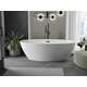 Brīvi stāvoša vanna Mexen Eris 180 x 95 cm, balta, melna pārplūde - 53441809500-B, 2 image