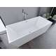 Brīvi stāvoša vanna Mexen Solid 170 x 75 cm, balta, hromēta pārplūde - 52121707500, 3 image