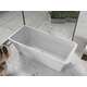 Brīvi stāvoša vanna Mexen Tonia 170 x 75 cm, balta, hromēta pārplūde - 52171707500, 3 image