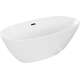 Brīvi stāvoša vanna Mexen Eris 170 x 85 cm, balta, melna pārplūde - 53441708500-B