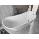 Brīvi stāvoša vanna Mexen Alta 170 x 75 cm, balta, melna pārplūde - 52141707500-B, 3 image