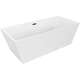 Brīvi stāvoša vanna Mexen Solid 170 x 75 cm, balta, melna pārplūde - 52121707500-B