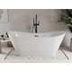 Brīvi stāvoša vanna Mexen Celia 170 x 75 cm, balta, melna pārplūde - 52331707500-B, 2 image