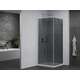 Наклонная душевая кабина Mexen Pretoria 100 x 100 см, графит, хром + плоский поддон - 852-100-100-01-40-4010, изображение 2