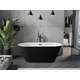Brīvi stāvoša vanna Mexen Flavia 160 x 74 cm, balta/melna, melna pārplūde - 54031608075-B, 2 image