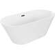 Brīvi stāvoša vanna Mexen Flavia 170 x 75 cm, balta, melna pārplūde - 54031708000-B