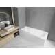 Taisnstūra vanna Mexen Vega 170 x 70 cm ar korpusu un vienu ekrānu 70 cm, caurspīdīga, hromēta - 550117070X9007010100, 2 image