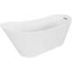 Brīvi stāvoša vanna Mexen Alta 170 x 75 cm, balta, hromēta pārplūde - 52141707500