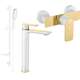 Dušas komplekts Mexen Alfa DF49, balts/zelts - 745714DF49-25